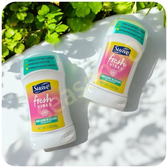 (2) Suave Fresh Vibes Awesome Blossom 48HR Deodorant Dermatologist Tested - Picture 1 of 9